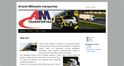 Desktop Screenshot of amtransport.lt