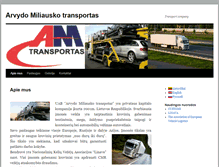 Tablet Screenshot of amtransport.lt